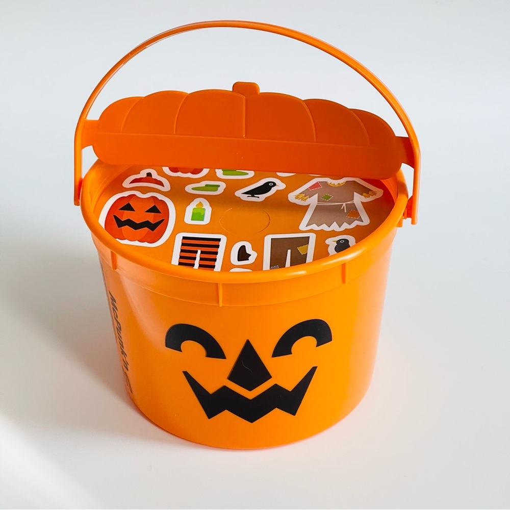 NEW 2022 MCDONALDS HALLOWEEN HAPPY MEAL MCPUNK'N BOO BUCKET PUMPKIN STICKERS